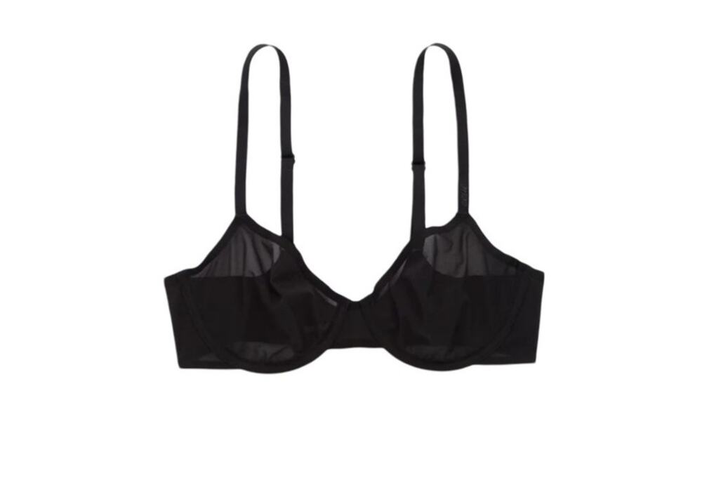 Smoothez by aerie The Full Coverage Mesh Bra - Black 32D